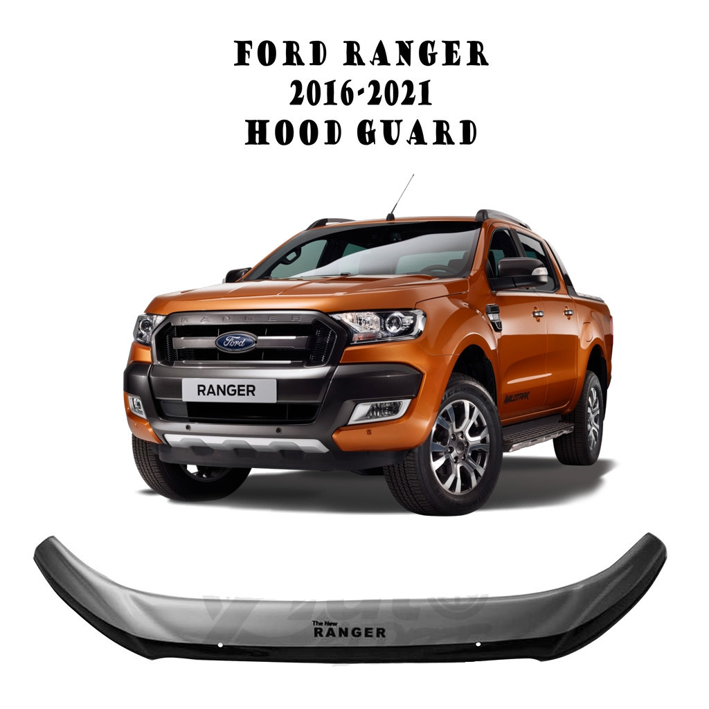 Ford Ranger 2016-2021 T7 T8 2-Tone Hood Guard / Hood Protector two Tone hood Lid