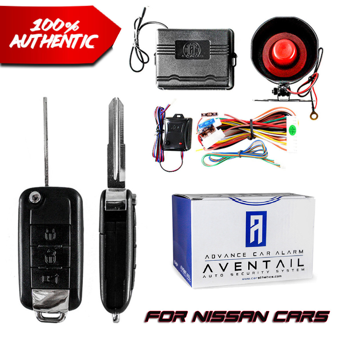 Nissan Aventail Flip Key Edition Car Alarm System Suitable for your Car