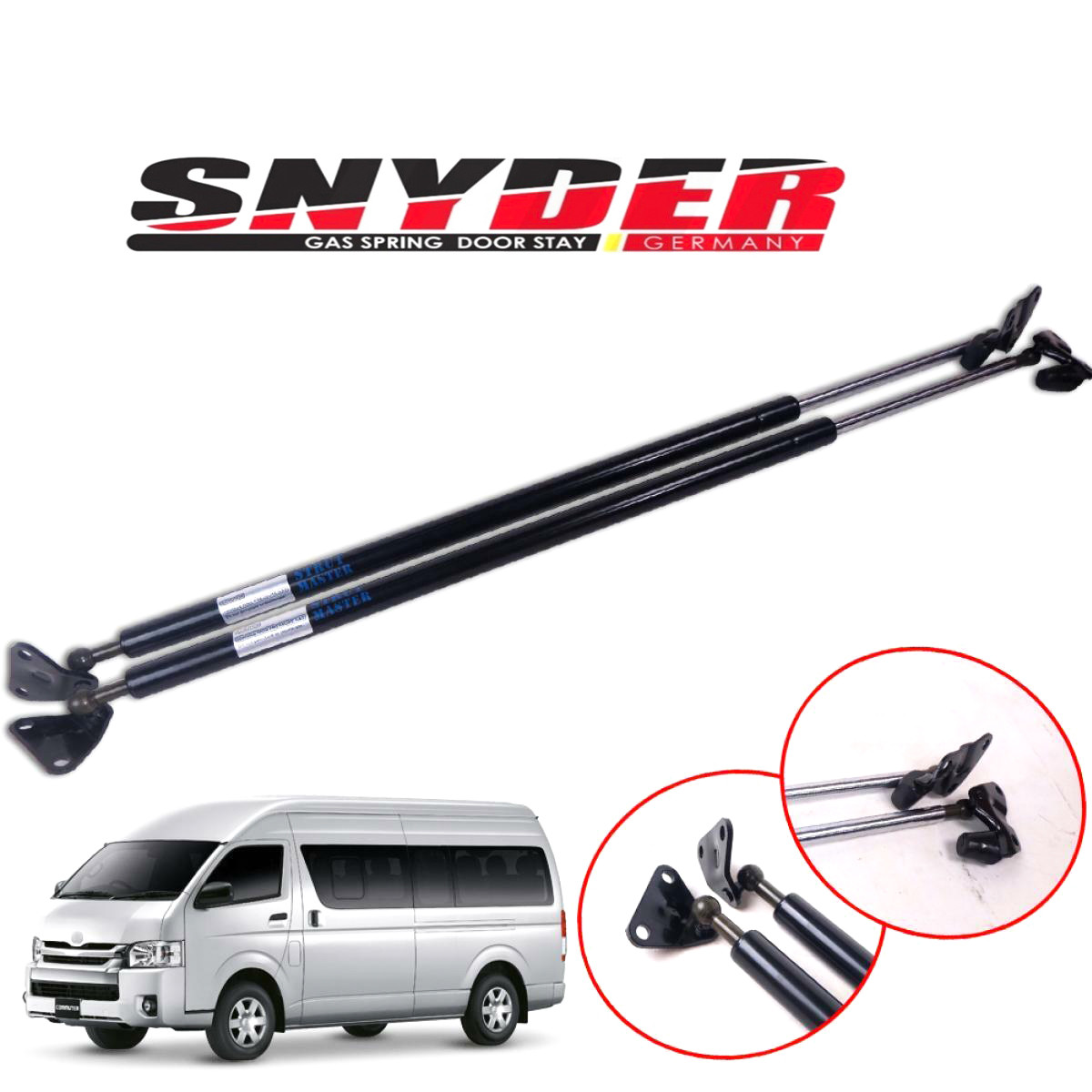 SGS-202- Left Toyota Hiace D4D Commuter Gas Spring Door Stay Damper Struts Trunk Open - Snyder
