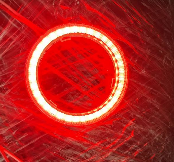 RED 4.5 COS 1PC HEADLIGHT ANGEL EYE HALO RINGS DC12V SINGLE COLOR