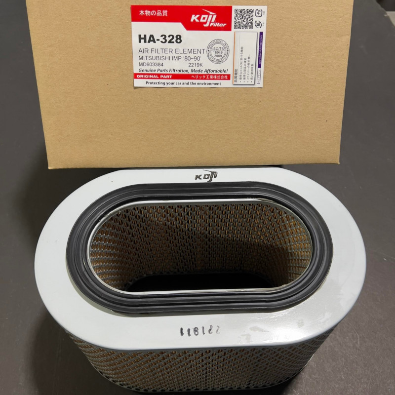 KOJI Air Filter Element (Air Cleaner) HA-328 for MITSUBISHI PAJERO INTERCOOLER 2.5D 1980-1990