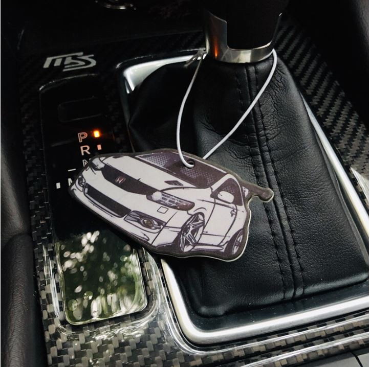 JDM Japan HONDA CIVIC SI COUPE Badge Car Paper Air Freshener Auto Hanging Perfumed Black Ice