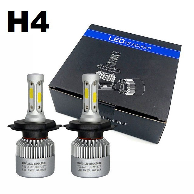 Car LED Headlight Bulbs Light H4 12V 72W 8000LM 6500K