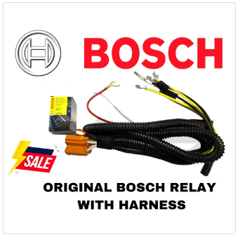 Bosch Auto Horn Relay Harness Set 12V 30A 5 Pin Heavy duty Car Horn Relay Pure copper Gauge 16 Wire