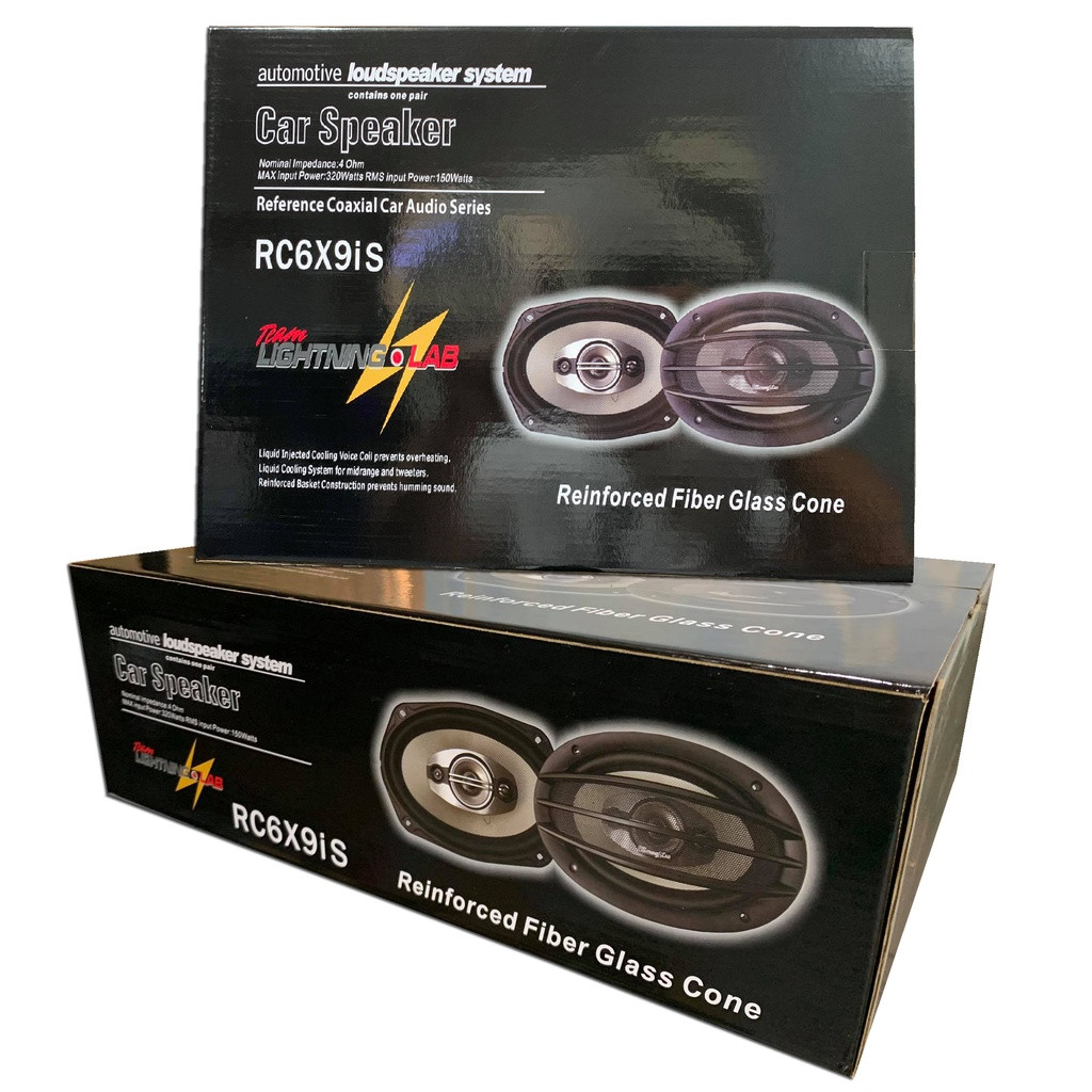 RC6x9iS LIGHTNING LAB 6x9 INCHES COAXIAL CAR SPEAKER PAIR 4 Ohm 320WATTS