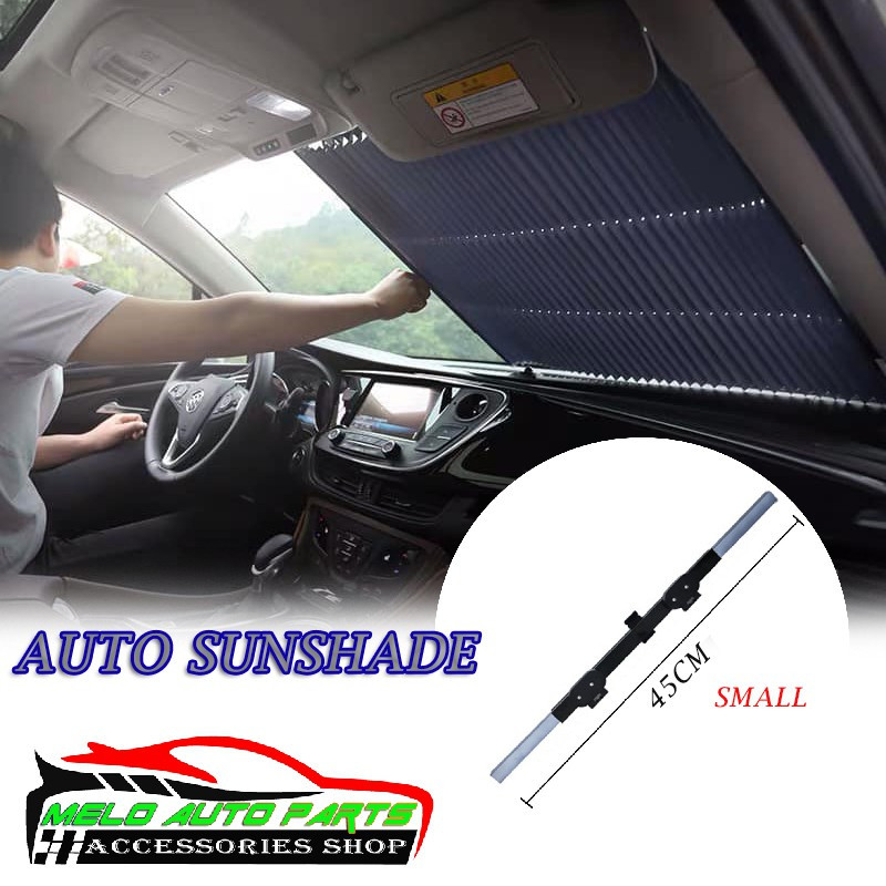 Automatic Car Sunshade Foldable Windshield Sun Shade Sunscreen Adjustable Auto car sunshade (SMALL)
