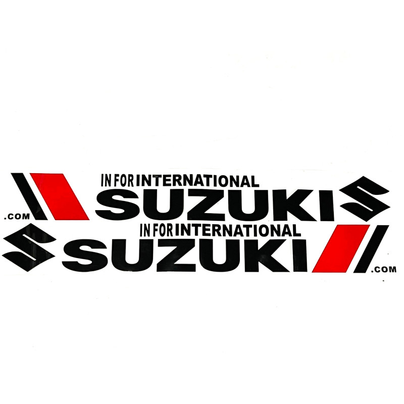 SUZUKI 2pcs Car logo Universal Styling Door Side Sticker Long Letters Body Decal 80CM X 10CM