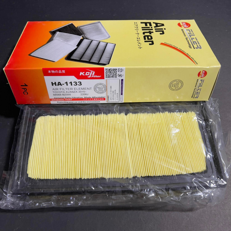 KOJI Air Filter Element (Air Cleaner) HA-1133 for TOYOTA Vios Gen3, Rush, Yaris, Avanza 2015-up