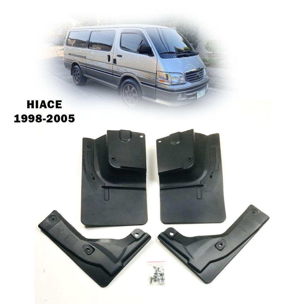 LF-013 Mud Guard w/ Screws -Toyota Hiace Hi-ace 1998 1999 2000 2001 2002 2003 2004 2005 / Mudguard