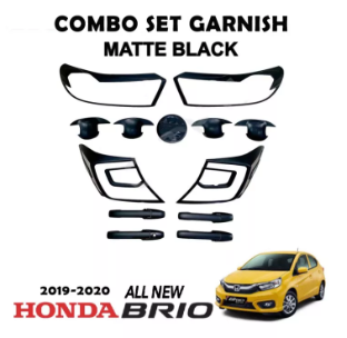 2019-2023 Honda Brio Combo Set Garnish Cover Black