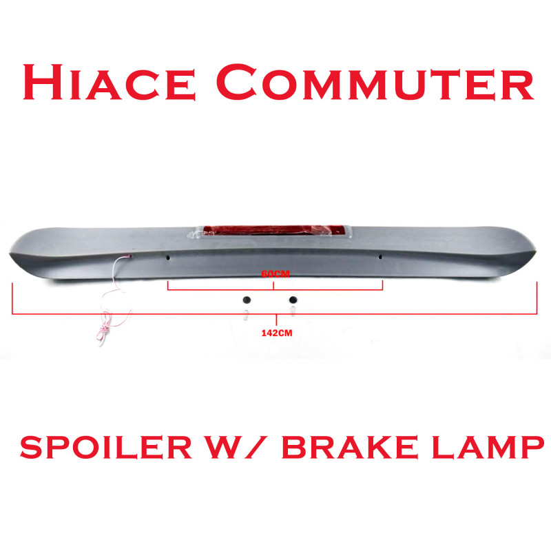 WY-016 TOYOTA HIACE COMMUTER 2005-2018 SPOILER Wing Ducktail Unpainted