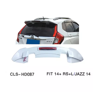2014-2019 Honda Jazz Fit RS Style Spoiler Fit/Jazz Rear Wing Tail GK5 JDM ABS Spoiler Wing & LED Brake Light CLS-HD087