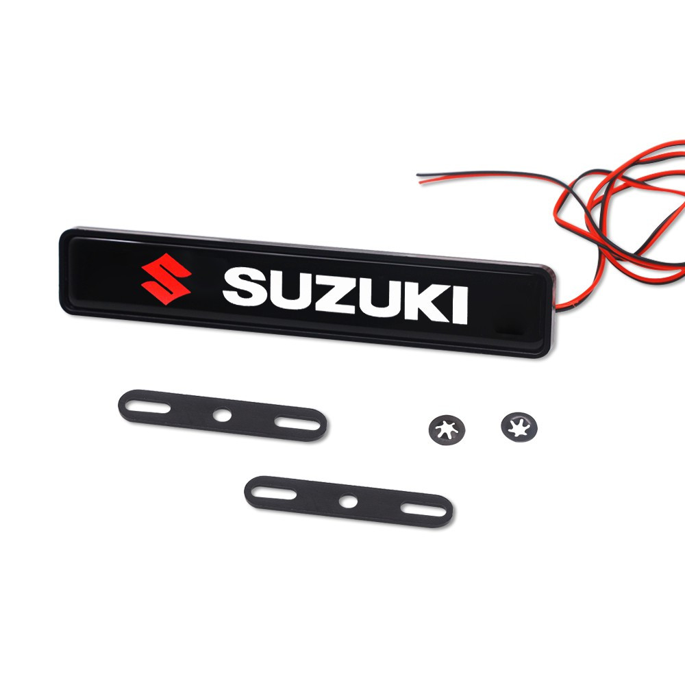 1Pc SUZUKI Car Front Grille Luminous Emblem Badge LED Decoration Lights Car Logo