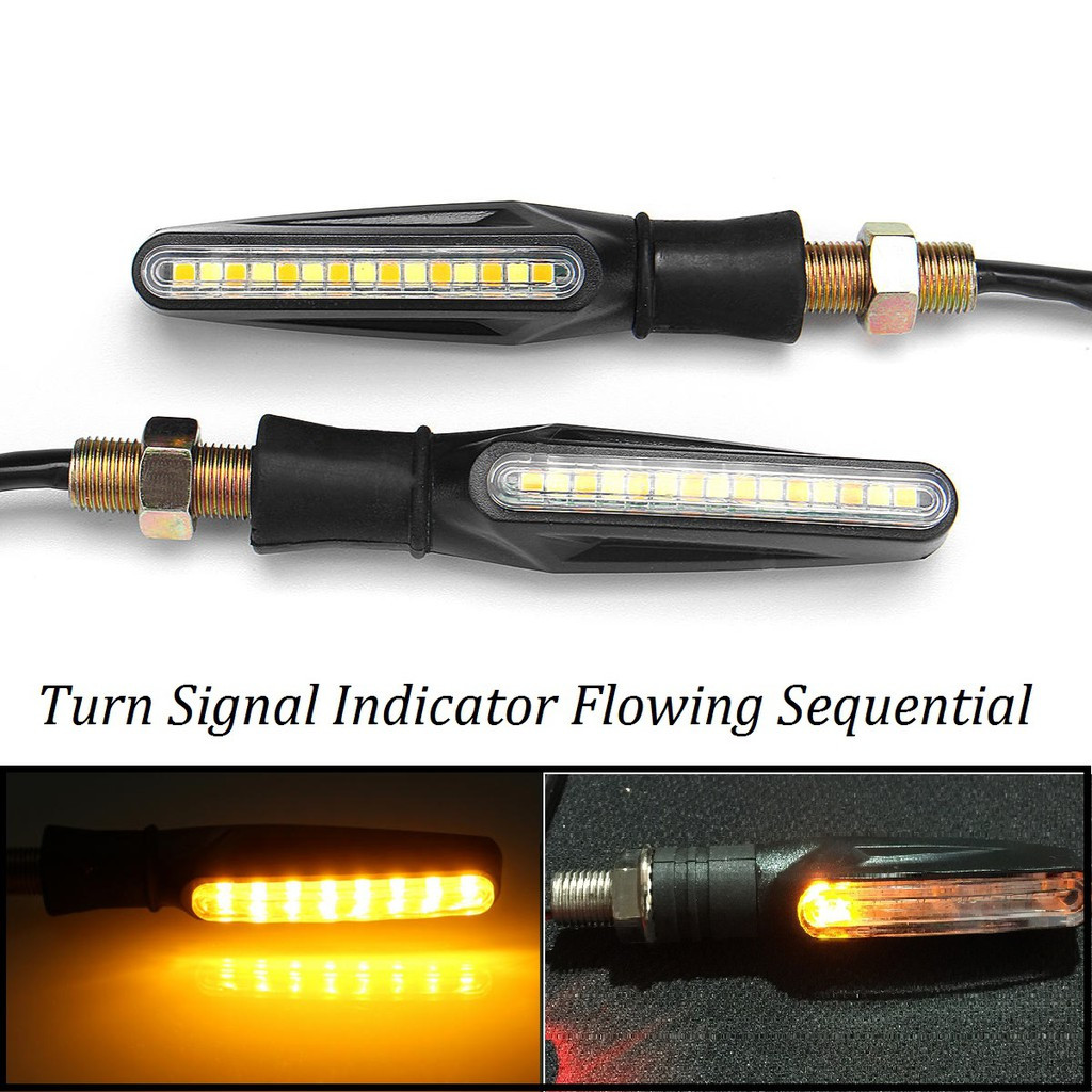 Motorcycle LED Turn Signal Flowing Sequential Lights