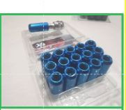 BLUE Racing Nuts Lugnuts 1.25 Lock Nut Car Wheel 16pcs M12 x 1.25 19mm
