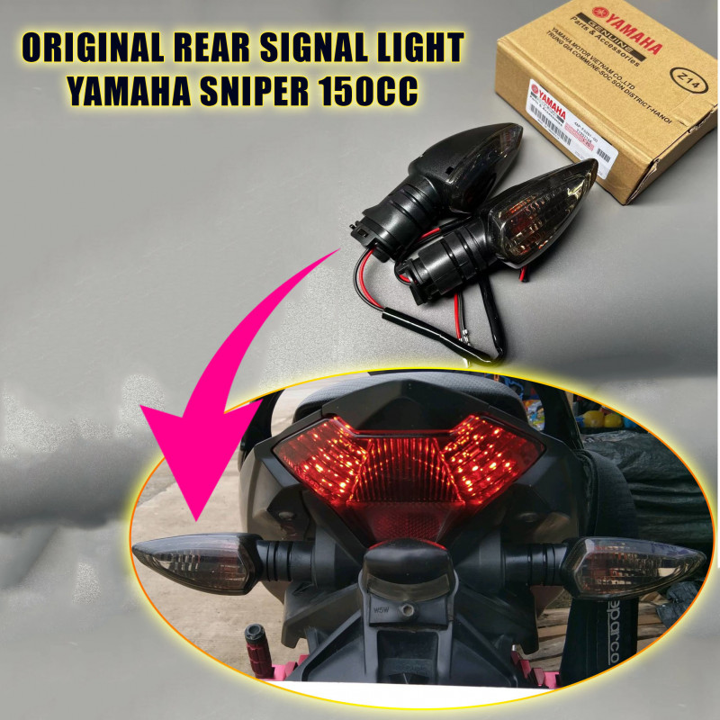 SMOKED LENS 2PCS SNIPER 150 SIGNAL LIGHTS (Rear) Set Original YAMAHA GENUINE PARTS