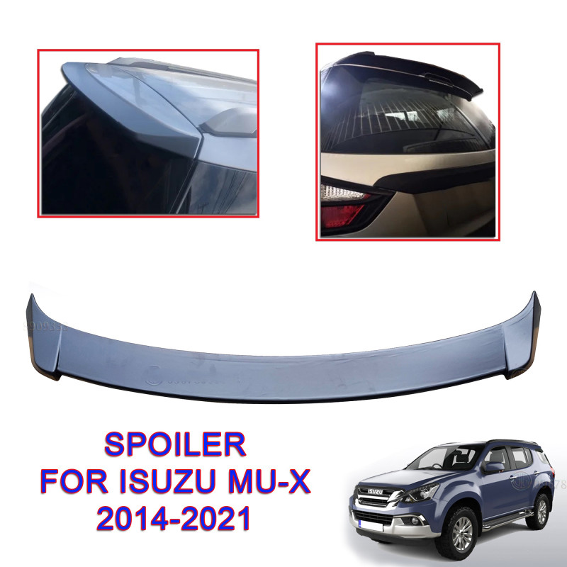 WY-039 ISUZU MU-X / MUX 2014-2021 REAR SPOILER WING MATTE BLACK THAILAND ABS UMPAINTED