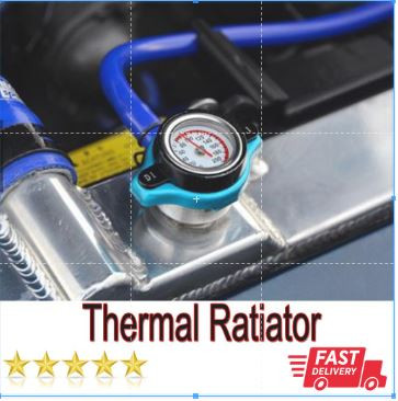 D1 Spec Thermostatic Gauge Radiator Cap Bar Small Head Blue Color (1.1)