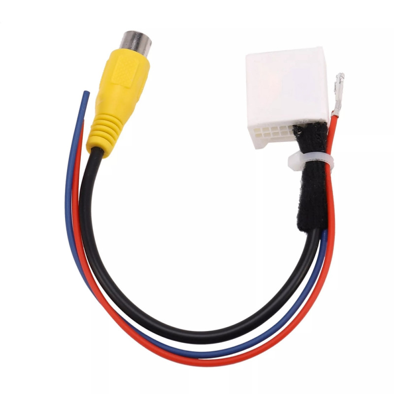 16 Pin Car Rear View Camera Adapter Cable Parking Back Cam Video Reverse Plug for Toyota Camry, vios