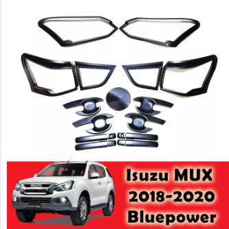 Isuzu MUX 2018-2021 Bluepower Garnish Combo Set Cover Matte Black