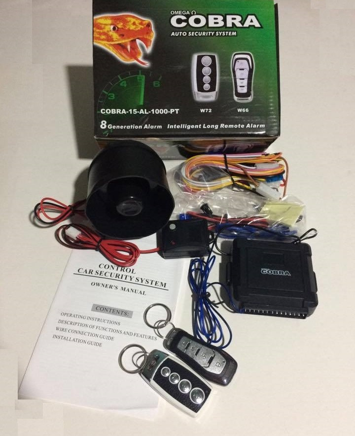 COBRA-15-AL-1000-PT OMEGA COBRA Car alarm Auto security system Intelligent