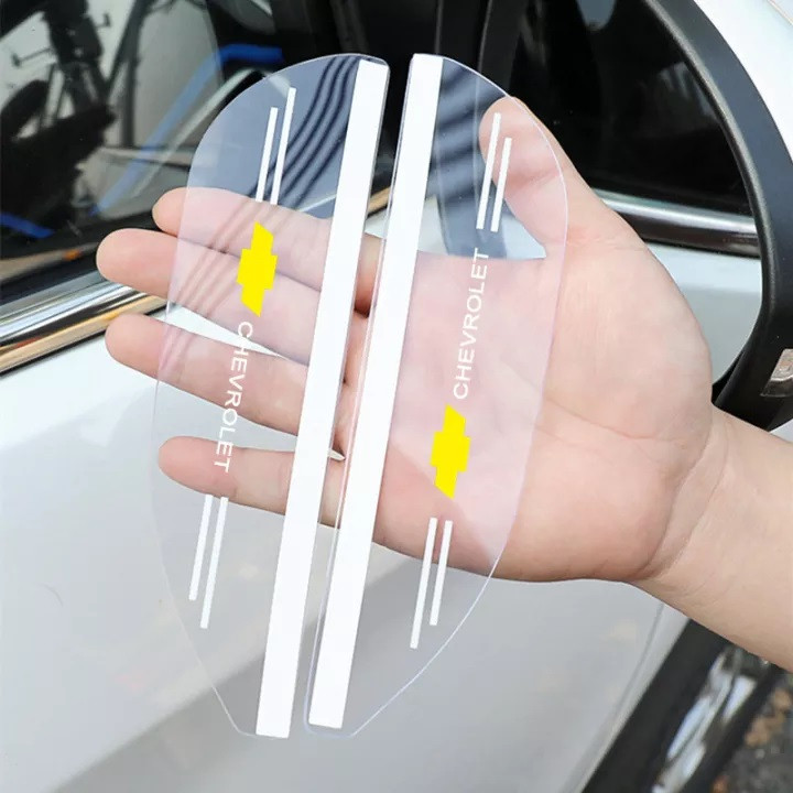 2PCS CHEVROLET Auto Mirror Rain Eyebrow Car Side Mirror Rain Baffle Exterior Accessories