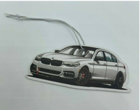 JDM Japan Bmw M5 F90 550i Badge Car Paper Air Freshener Auto Hanging Perfumed Fragrance (Musk Aroma)