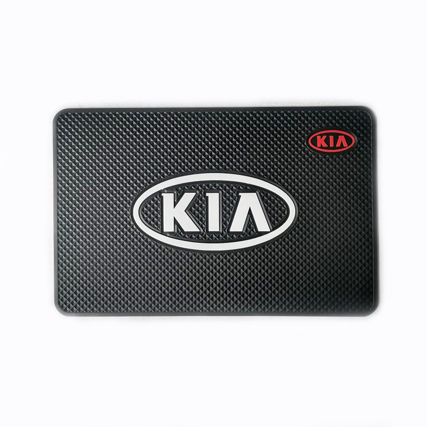 KIA Logo Dash Pad Rubber Car Universal Anti Skid Slip Cushion for Dashboard PAD Holder