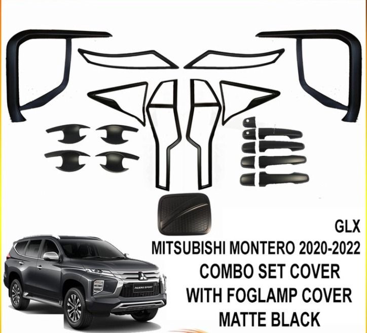 MONTERO GARNISH COVER COMBO SET 2019-2023 (MATTE BLACK)
