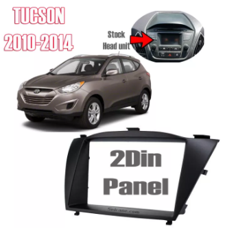 2010-2014 HYUNDAI TUCSON IX35 2Din Car Radio Trim Frame Double Din Panel Head Unit Stereo Dash Kit Audio Player Plate Frame