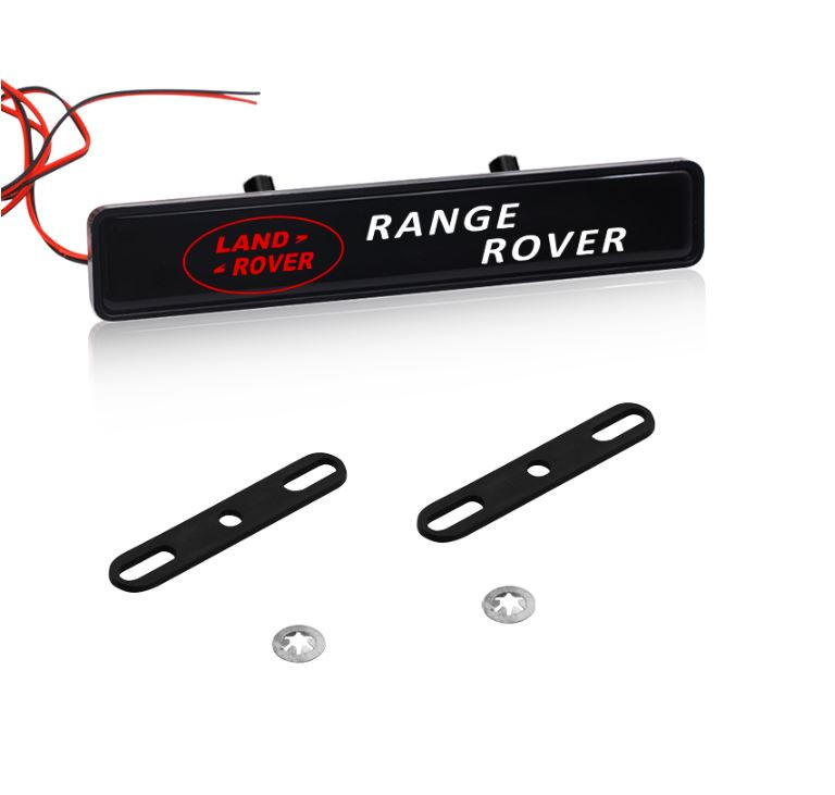 1Pc RANGE ROVER Car Front Grille Luminous Emblem Badge LED Decoration Lights Car Logo