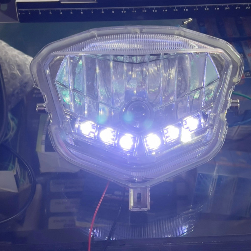 Honda XRM Headlight Assy RXD with White DRL Led Head Lights