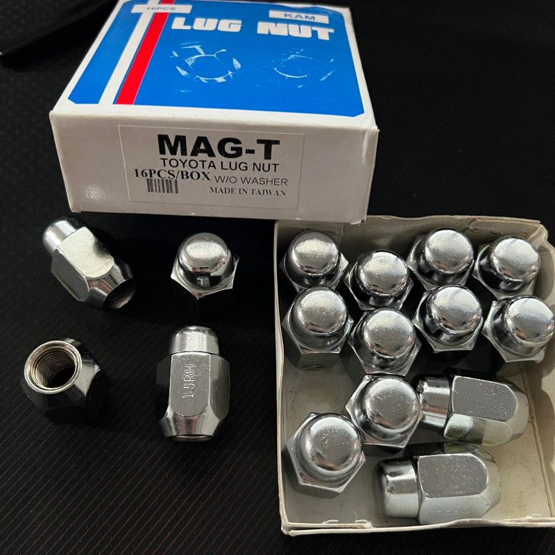 MAG-T 16pcs TOYOTA Lug Nuts 1.5 Original for TOYOTA Auto Lugnuts