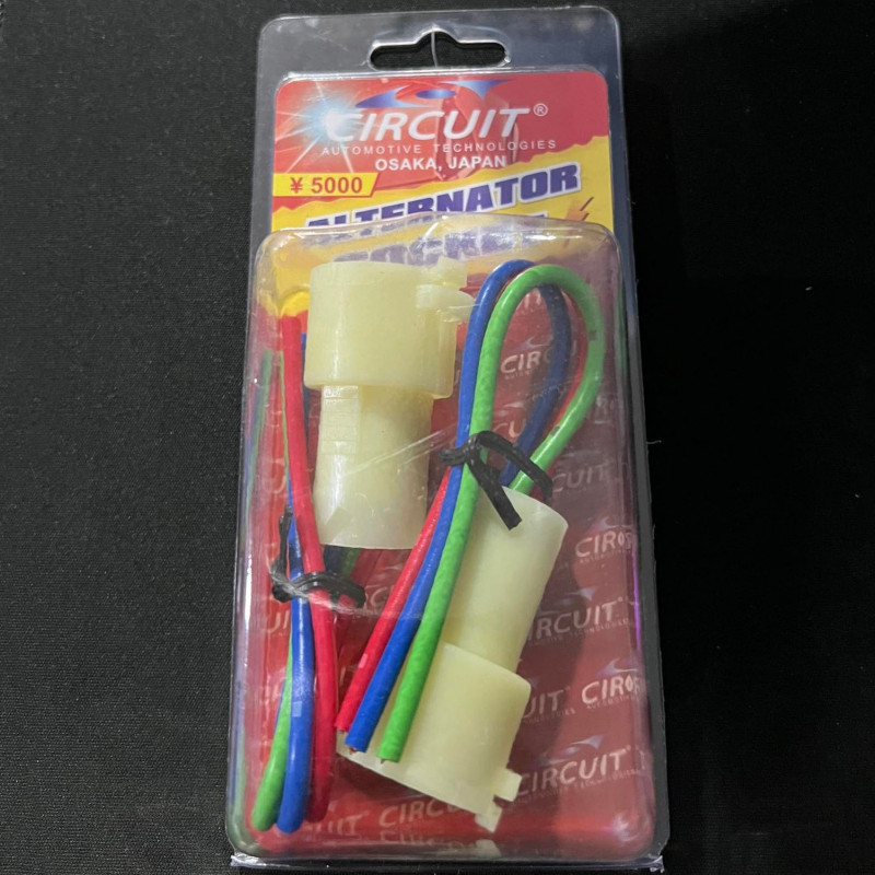 CAS-80 Circuit Alternator Male Socket 2PCS Toyota Corolla Altis and Corolla 1989-1994