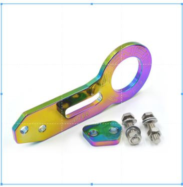 BENEN Rear Tow Hook NEO Chrome 1870 Car universal Towing Hook NeoChrome Titanium