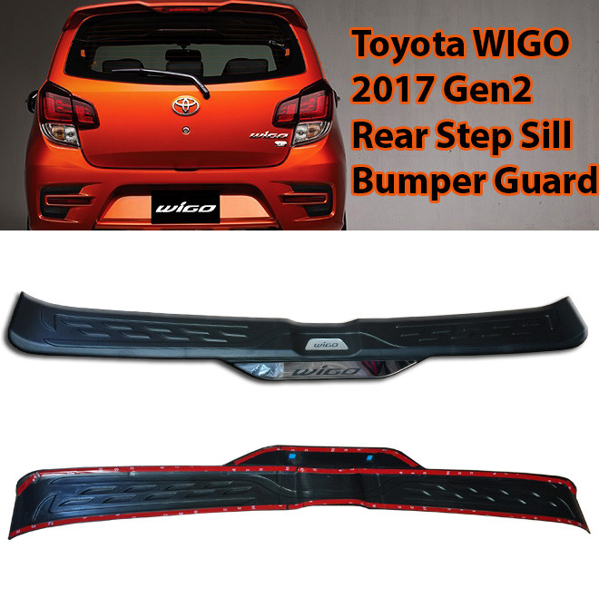 2017-2022 Toyota WIGO gen2 / gen3 Rear Step Sill Bumper Guard