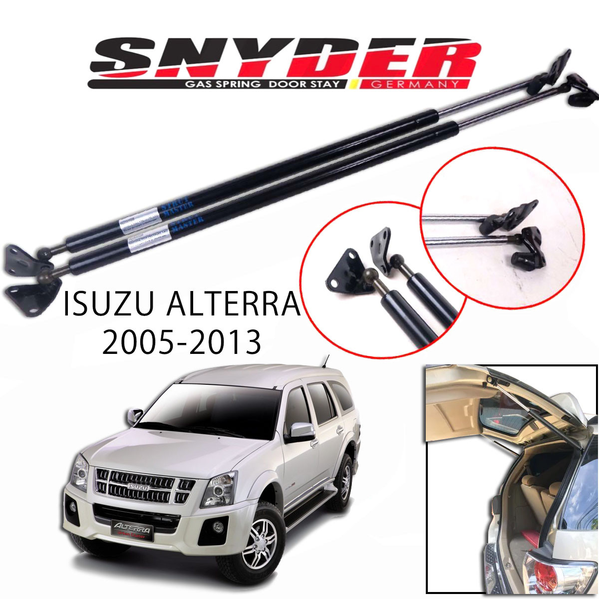 SGS-103 (Right) ISUZU ALTERRA 2005-2013 Gas Spring Door Stay Damper Struts Trunk Open - Snyder