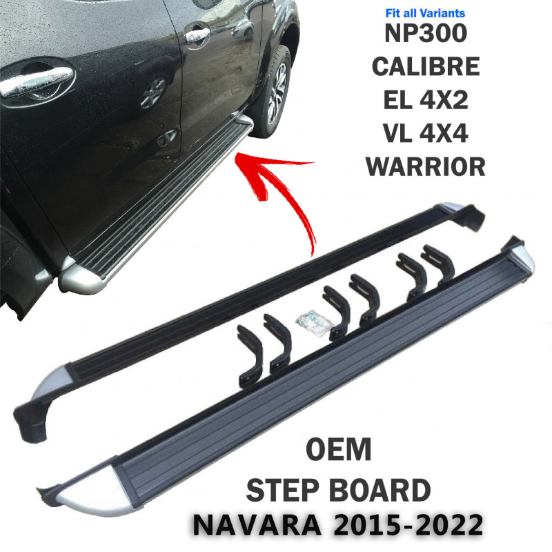 2015-2022 Nissan Navara NP300 STEPBOARD OEM Side Step Board Nerf Bar Running