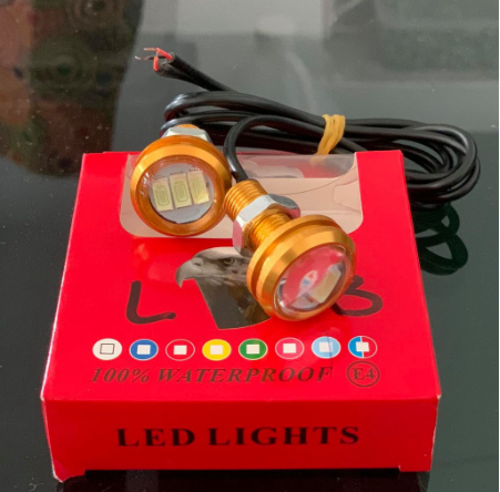 2pcs Eagle eye LED Lights 20mm 12V waterproof for Car's and Motorcycles