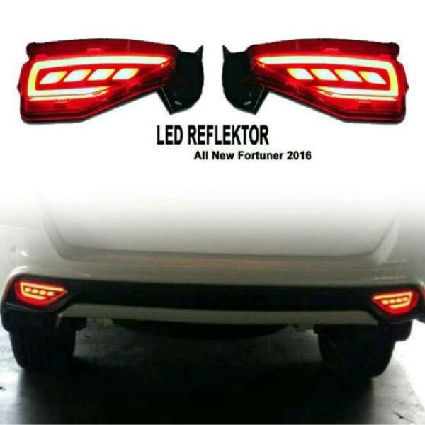 YE-027 Toyota Fortuner Brake Light Rear Bumper Function Brake and Tail Light LED