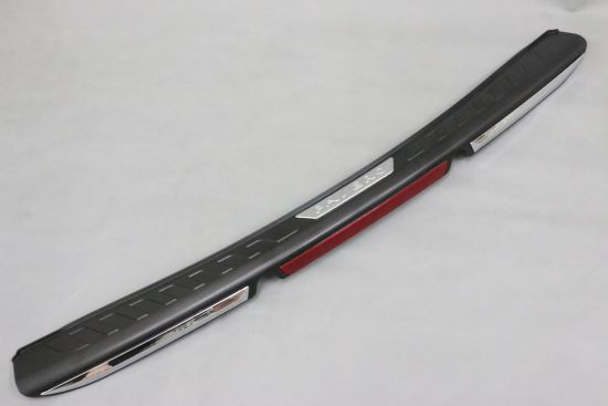 2009-2015 Montero Sport Rear Step Sill with chrome and Red Reflector