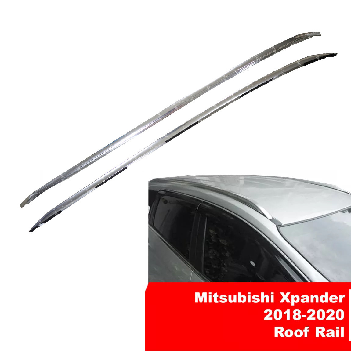 XHQP-JD019 MITSUBISHI XPANDER 2018-2021 ROOF RAIL Silver with Double Adhesive Tape