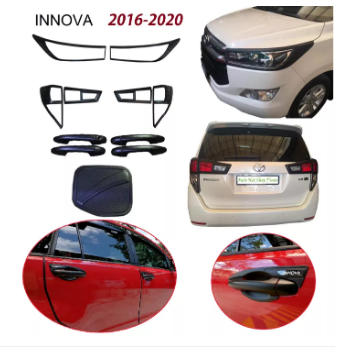 Toyota Innova 2016-2021 Garnish Cover Combo Set (Matte black)