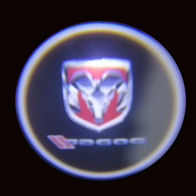 #155 DODGE 2Pcs Car Door Sensor Light welcome Wireless illuminating ground Floor open doors