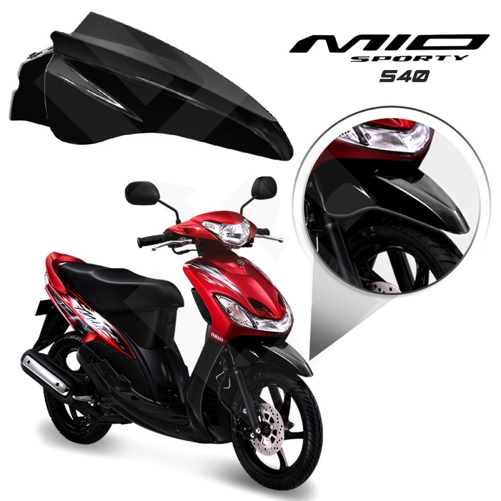 MIO Sporty S40 Motorcycle Front Fender Tapaludo for YAMAHA Mio Sporty Amore MATTE BLACK
