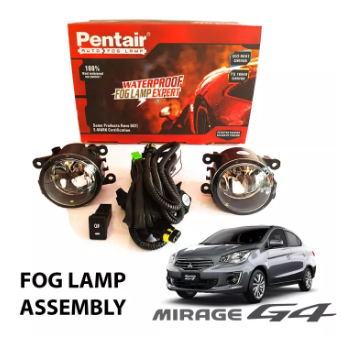 MS-282 Mitsubishi Mirage G4 2012-2020 Pentair Waterproof Fog Lamp Light Assembly with Harness