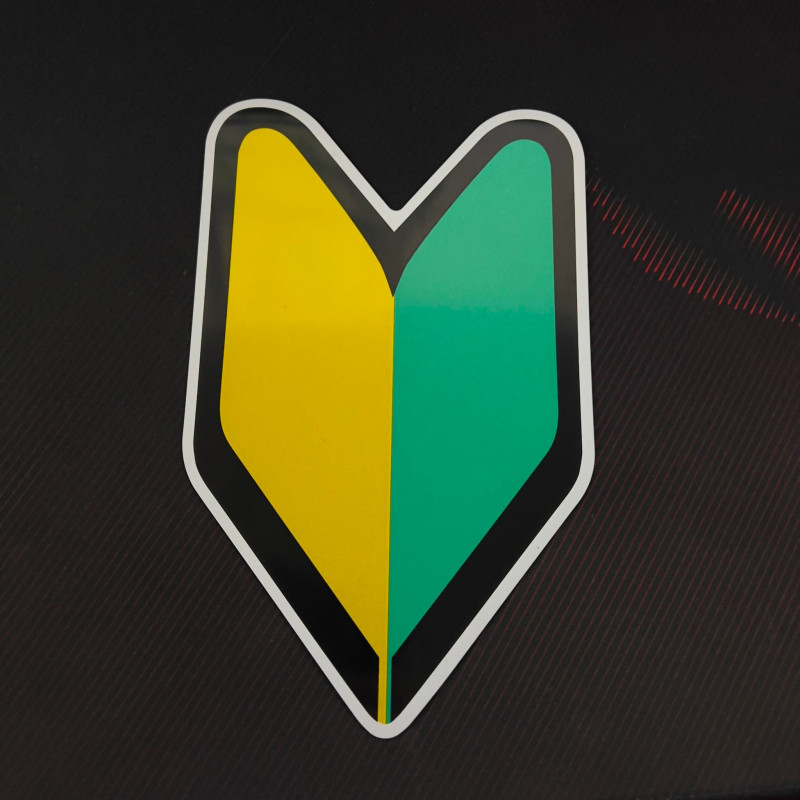 JDM Japanese New Drive License Sign Magnetic with Reflector Lights Japan Driver Signs