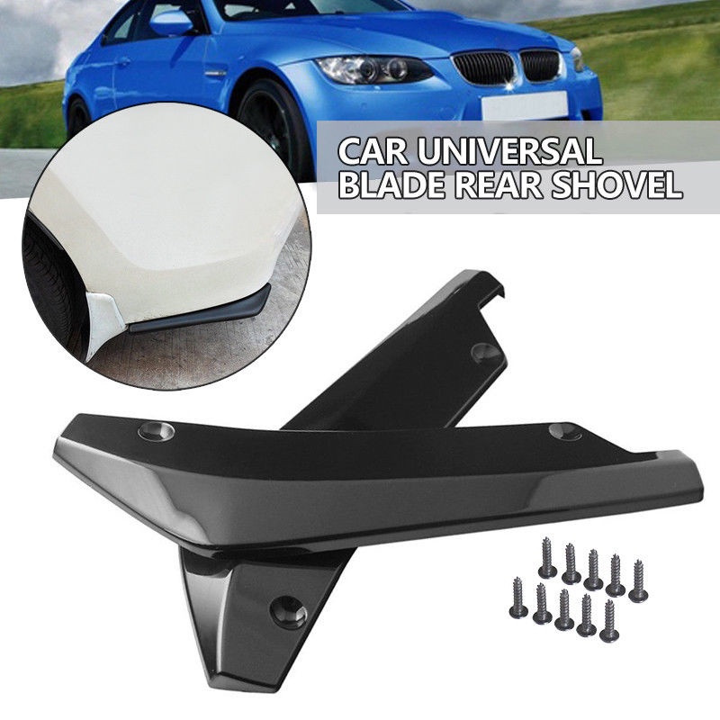 2x Car Bumper Rear Side Diffuser Lip Canard Anti Scratch Wrap Angle Splitters