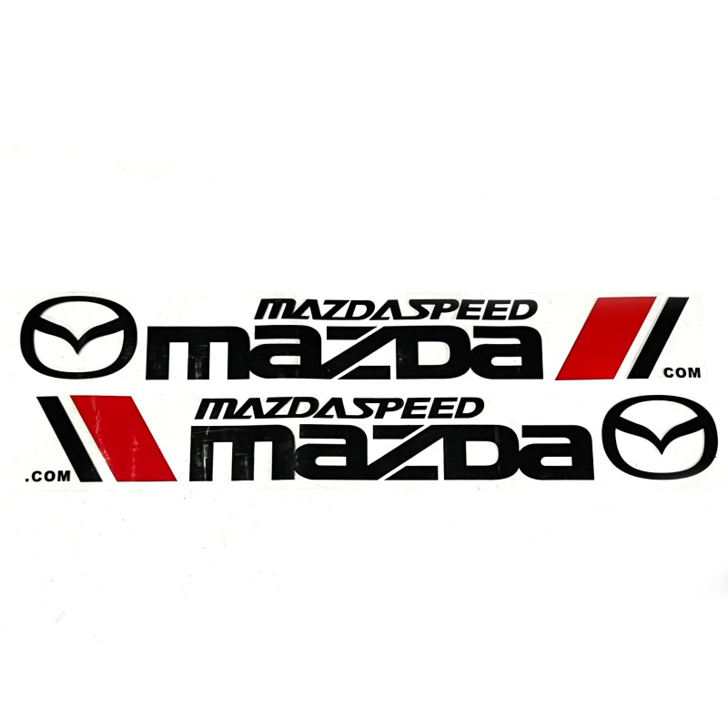 Mazda Speed 2pcs Car logo Universal Styling Door Side Sticker Long Letters Body Decal 80CM X 10CM