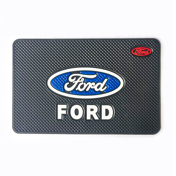FORD Logo Dash Pad Rubber Car Universal Anti Skid Slip Cushion for Dashboard PAD Holder
